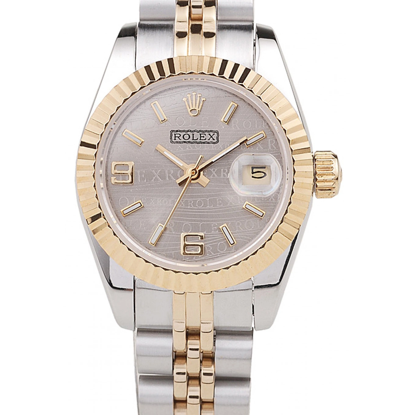 Aaa replica watch Datejust Steel 98078 Tone Plated Stainless Rolex Yellow Two Gold 0814